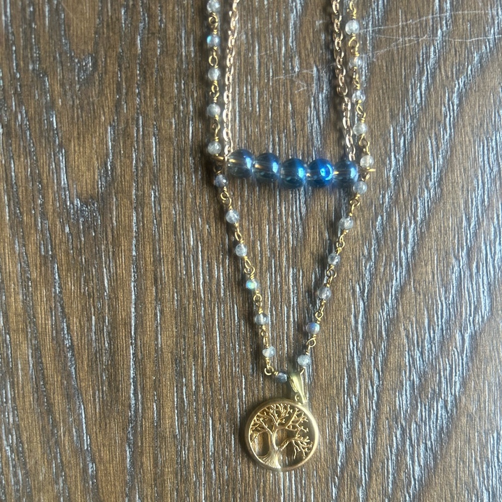 Layering necklaces